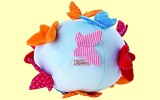 Farfally Stoffball Schmetterlinge mit Rassel Sigikid 49922 15cm