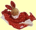 Schmusetuch Hase rot K�the Kruse 74263