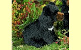 Schwarzb�r sitzend Bali Pl�schtier Mohair K�sen 4862
