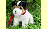 Jack-Russel-Terrier sitzend Pl�schtier K�sen 5280