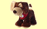 Fuffi Wuff Hund dunkelbraun stehend 30cm Sigikid 37987