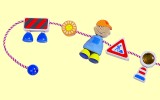 Kinderwagenkette Baustelle Haba 3708