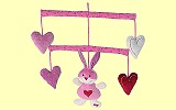 Bunny with Heart Soft Mobile Hase mit Herz Esprit 53226