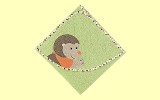 Igel Isidor Kapuzenbadetuch 100x100 kiwi Sterntaler 16114