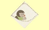 Igel Isidor Kapuzenbadetuch 80x80 ecru Sterntaler 16104