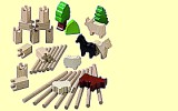 Bausteine Basisbausteine Extrapack Z�une B�ume Tiere Haba 3517