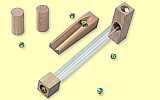 Kugelbahn Bausatz Zusatzpack Glastunnel Haba 3501