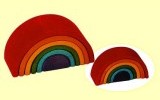 Regenbogen klein 11cm lang 6 teilig Grimms