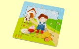 Entdeckerpuzzle Bauernhof Haba 3915 ab 3 Jahre 9 Teile
