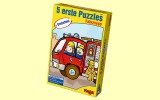 5 erste Puzzle Fahrzeuge Haba 2433 ab 2 Jahre