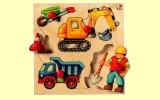 Holzpuzzle Baustelle 5 Teile Selecta 2038 