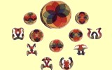 Geometrisches Puzzle Kreis Iris Grimms
