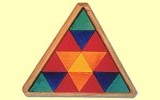 Geometrisches Puzzle Dreieck klein Grimms