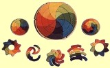 Geometrisches Puzzle Goethes Farbkreis klein Grimms