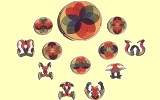 Geometrisches Puzzle Kreis Iris klein Grimms