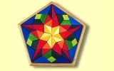 Geometrisches Puzzle F�nfeck Vinci Stern Grimms