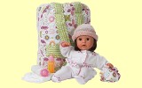 Puppe Baby Hannah on Tour braune Haare 33cm G�tz 1120173