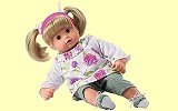 G�tz Puppe Maxy-Muffin 42cm blond braune Augen