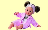 Puppe Muffin 33cm braune Haare braune Augen G�tz 1020953