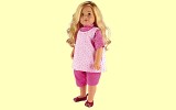 Puppe blond Shirt rosa 50cm Die Puppe Sigikid 26036 