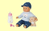 Puppe Baby Trudimia mit Jeans Set Junge 30cm Trudi 64152