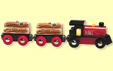 Brio Bahn Zug mit Holzladung Brio 33536