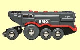 Brio Bahn Schwarze Dampflok (Batterielok) Brio 33216