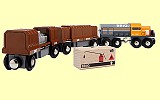 Brio Bahn Diesellok mit G�terwaggons Brio 33567