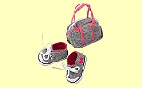 Puppenkleidung Turnschuhe mit Tasche 42cm + 46cm-50cm