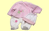 Puppenkleidung Baby 30cm-33cm Babyanzug pink/weiss G�tz 3401743