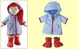 Puppenkleidung Set Regentropfen Haba 3668 38cm ab 1 1/2 Jahre