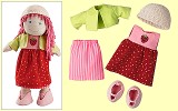 Puppenkleidung Set Erdbeere Haba 3669 30cm ab 1 1/2 Jahre