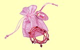 Mia und Pia Armband 5 St.Haba im Organzabeutel 