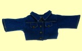 Handpuppe Bekleidung 65cm Jeansjacke Living Puppets W174