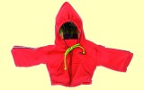 Handpuppe Bekleidung 65cm Kapuzenpulli rot Living Puppets W178