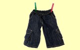 Handpuppe Bekleidung 65cm Jeanshose Living Puppets W475