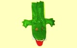 Kasperlepuppe Krokodil mit Klapper 40cm