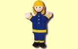 Kasperlepuppe Feuerwehrmann 30cm
