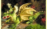 Handpuppe Gr�ner Drache Folkmanis 2436