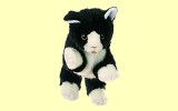 Handpuppe Katze schwarz-weiss Living Puppets W045