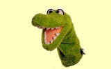 Handpuppe Quasselw�rmer Ulfilein Krokodil Living Puppets W448