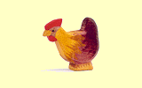 Huhn braun stehend Ostheimer