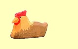 Huhn braun liegend Ostheimer