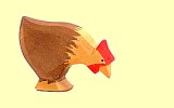 Huhn braun pickend Ostheimer