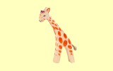 Giraffe klein Kopf tief Ostheimer