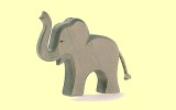 Elefant klein trompetend Ostheimer