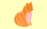 Katze sitzend neu Ostheimer