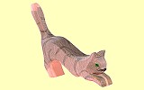 Katze springend neu Ostheimer