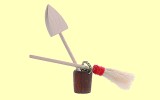 Zoozubeh�r 3-teilig Ostheimer Besen Eimer Schaufel