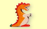 Drache rot (Holztiger)